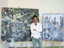 Erick Fernández Gracida. El pintor expone en la Galería Juan Soriano. ESPECIAL / CORTESÍA SC