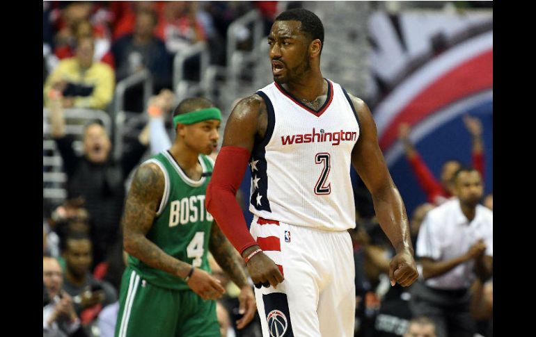 John Wall lideró la ofensiva de los Hechiceros con 24 puntos. AFP / G. Fiume