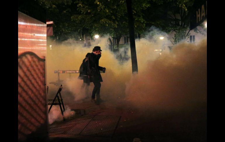 Además de París, hubo otras manifestaciones anticapitalistas en Nantes, Lyon, Grenoble, Estrasburgo y Poitiers. AFP / L. Priolet