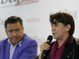 Horacio Duarte y Delfina Gómez denunciaron hace unos días llamadas telefónicas en contra de ellas. SUN / ARCHIVO