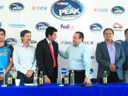 Presentación oficial. Ayer se dieron a conocer los pormenores de las dos fechas de la Nascar Peak México Series en Jalisco. ESPECIAL / NASCAR PEAK MÉXICO SERIES