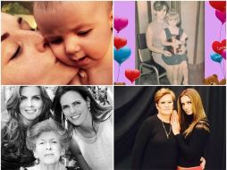 Thalía, Zuria Vega, Cecilia Galeano y Montserrat Oliver publicaron imágenes por el Día de las Madres. ESPECIAL /