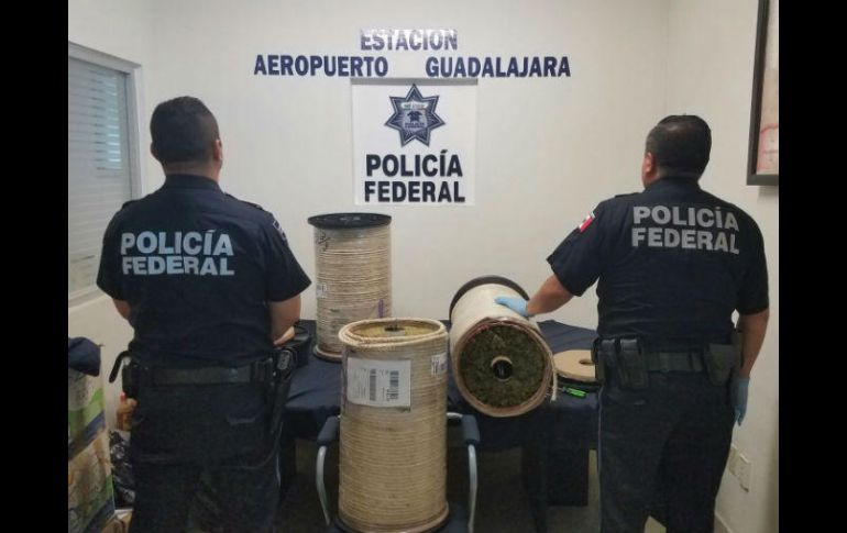 Los rollos decomisados serán presentados ante el Ministerio Público Federal. ESPECIAL / Policía Federal