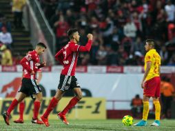 Al minuto 80 Lucero, que entró de cambió, clavó el segundo en un desdoble de Xolos. MEXSPORT / Emiliano