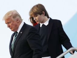 El pasado miércoles, Barron Trump invitó a unos 80 compañeros de su colegio en NY a la Casa Blanca. AP / ARCHIVO