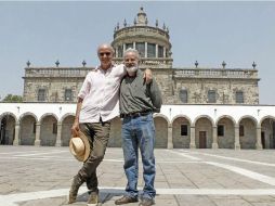 Juan Carlos y Juan Pablo, hijos de Juan Rulfo, rinden homenaje a su padre con la presentación del documental '100 años con Rulfo'. EL INFORMADOR / A. Camacho