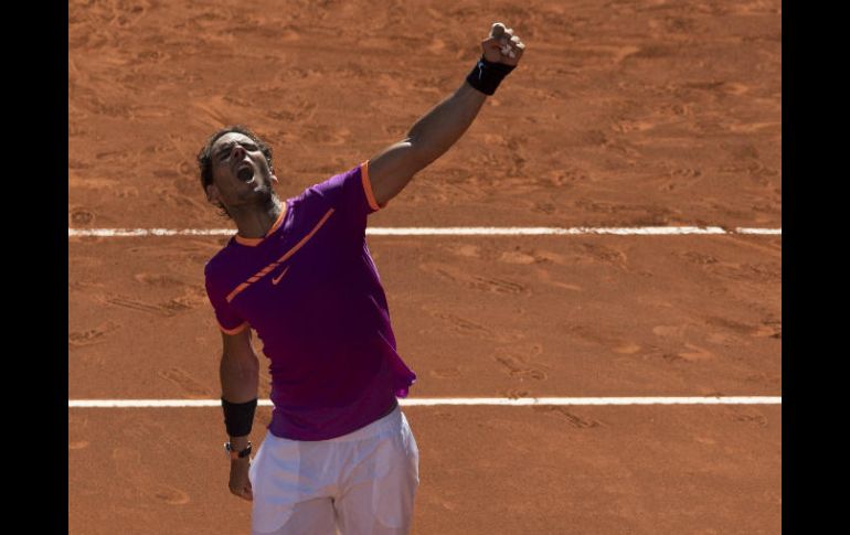 Nadal llega a Roma en racha tras ser campeón de los torneos de Montecarlo, Barcelona y Madrid. ESPECIAL / XINHUA