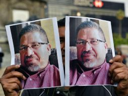 Se tiene previsto que periodistas se reúnan a un costado de la catedral de Coahuila para iniciar una manifestación. AFP / Y. Cortez