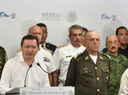 El secretario de gobernación dio una conferencia de prensa acompañado de integrantes del gabinete de seguridad federal. NTX / ESPECIAL