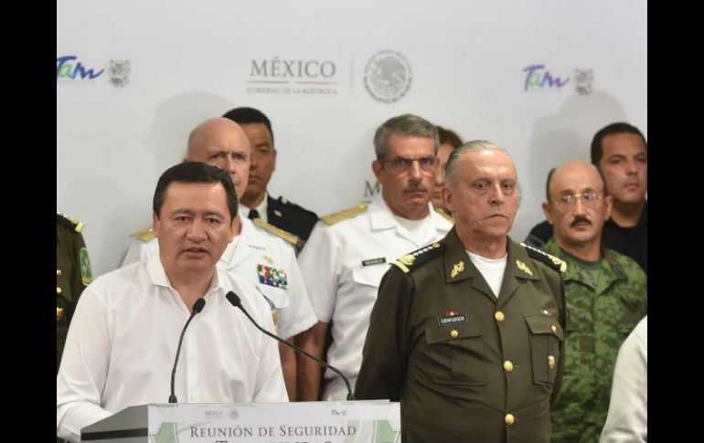 El secretario de gobernación dio una conferencia de prensa acompañado de integrantes del gabinete de seguridad federal. NTX / ESPECIAL