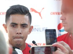 ‘Vamos a ocuparnos en lo que podemos hacer, jugar con intensidad en Toluca’, dijo Calderón. EL INFORMADOR / G. Gallo