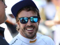 El piloto español Fernando Alonso participa de un entrenamiento libre para las 500 Millas de Indianápolis. EFE / S. Mitchell