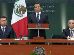 Peña Nieto reconoce las acciones anunciadas por la Conago para fortalecer la capacidad de las fiscalías en virtud de libre expresión. TWITTER / @gobmx