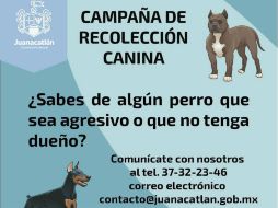 Detallan que este año han recibido 18 reportes de mordedura de perros agresivos. FACEBOOK / Juanacatlán Gobierno Ciudadano