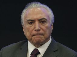 Temer es presidente interino de Brasil desde agosto de 2016. AP / E. Peres