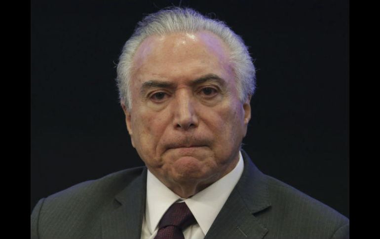 Temer es presidente interino de Brasil desde agosto de 2016. AP / E. Peres