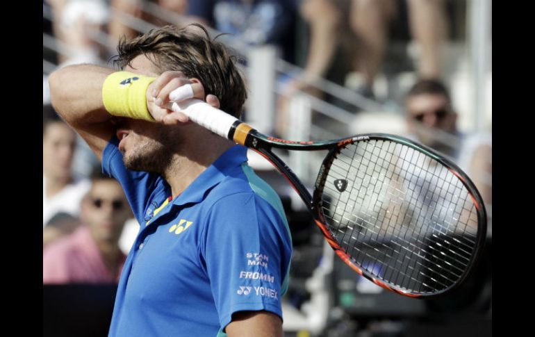 Stanislas Wawrinka, eliminado del Masters 1000 de Roma en los octavos de final. AP / G. Borgia