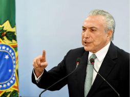 Este miércoles la oposición exigió a Michel Temer que deje el cargo. AFP / E. SA