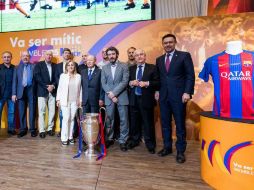 En el acto conmemorativo estuvieron presentes figuras del presente y el pasado del club catalán. TWITTER / @FCBarcelona_es