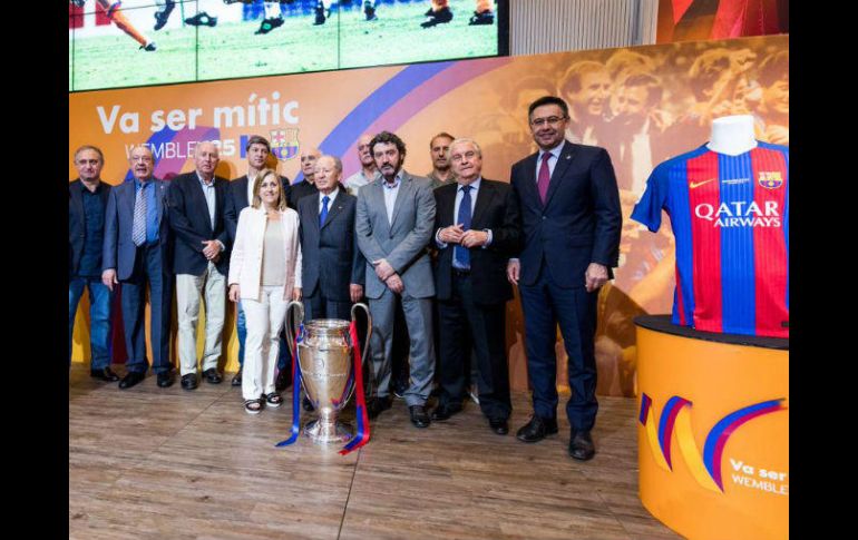 En el acto conmemorativo estuvieron presentes figuras del presente y el pasado del club catalán. TWITTER / @FCBarcelona_es