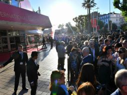 La policía francesa evacuó el festival de cine luego de que se activara alerta de seguridad. AFP / L. Venance