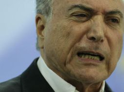 Michel Temer acusó a Joesley Batista de haber cometido 'el crimen perfecto' con la grabación por que se le acusa de corrupción pasiva. EFE / J. Alves