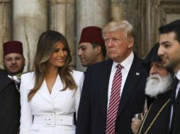 La pareja presidencial estadounidense se encuentra de visita oficial en Israel. EFE / R. Zvulun