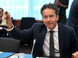 Dijsselbloem explicó que mantuvieron ‘una primera discusión en profundidad sobre la cuestión de la sostenibilidad de la deuda’. AFP / E. Dunand