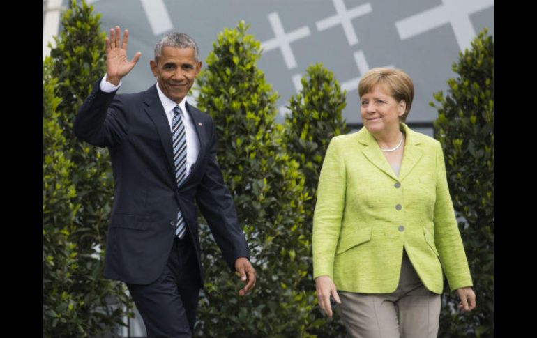 Con este acto en Berlín, Obama regresa a la ciudad en la que cerró su última gira europea como presidente de EU. AP / G. Breloer