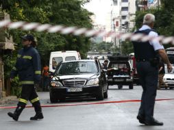 La policía de Atenas no confirma n descarta que se haya tratado de un atentado. AP / Y. Karahalis