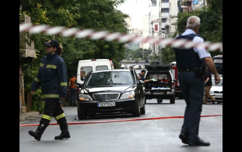 La policía de Atenas no confirma n descarta que se haya tratado de un atentado. AP / Y. Karahalis