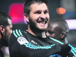 Los colmillos del tigre. En Marsella, Gignac afinó sus cualidades como implacable jugador de área. TWITTER / @OM_Officiel