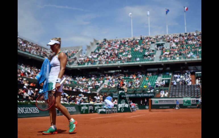 Después de un formidable 2016, la alemana llegó a Roland Garros lejos de su mejor estado de forma. EFE / C. Petit Tesson