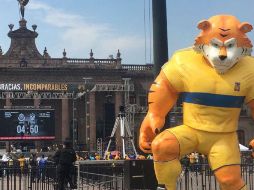 La final del Clausura 2017 será proyectada en la Macroplaza de Monterrey. TWITTER / @solotigres