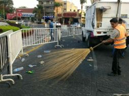 Aseo Público arriba cerca de las 08:30 de la mañana de este lunes. FACEBOOK / Gobierno de Guadalajara