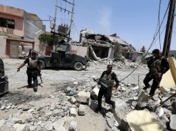 El barrio 17 Taimuz está destruido después de semanas de combates, y plagado de explosivos dejados atrás por los terroristas. AFP / K. Sahib