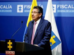 El físcal general de Colombia, Néstor Humberto Rodríguez, durante la rueda de prensa en que se anunciaron los nuevos cargos imputados. EFE / Fiscalía de Colombia