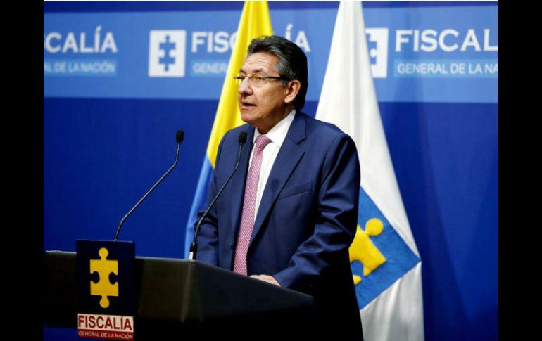 El físcal general de Colombia, Néstor Humberto Rodríguez, durante la rueda de prensa en que se anunciaron los nuevos cargos imputados. EFE / Fiscalía de Colombia