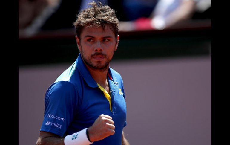 El helvético, campeón del torneo 2015 y semifinalista el año pasado, se mostró firme desde el fondo de la pista. EFE / Y. Valat