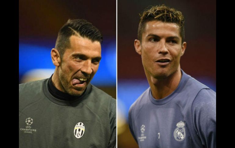 El enfrentamiento entre Buffon y Cristiano Ronaldo podría definir el próximo Balón de Oro. AFP / G. Kirk / F. Monteforte