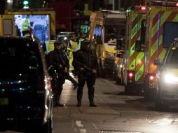 Este sábado fueron atropellados entre 15 y 20 transeúntes en el Puente de Londres. EFE / W. Oliver