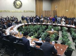 A media jornada, después de un receso, harán una evaluación del desarrollo del proceso. TWITTER / @INEMexico