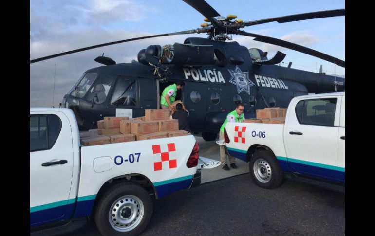 Autoridades oaxaqueñas establecen un puente aéreo de ayuda humanitaria para comunidades afectadas. . NTX / ESPECIAL