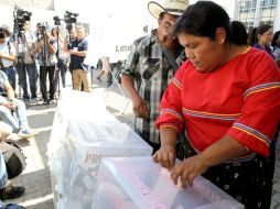 Por el horario, en Nayarit las casillas cerrarán una hora después. EFE / U. Basurto