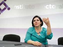 La presidenta del IEC, Gabriela de León Farías, detalló que 494 actas de las tres mil 628, presentaban inconsistencias. SUN / ARCHIVO