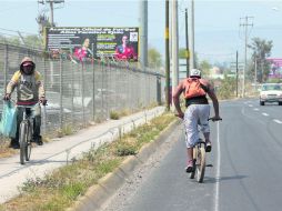 La ciclovía de Jesús Michel González desde Camino a Unión del Cuatro hasta el límite con Tlaquepaque, es considerada peligrosa. EL INFORMADOR / M. Vargas