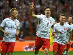 Lewandowski suma once goles en el trayecto eliminatorio a Rusia. EFE / B. Zborowski