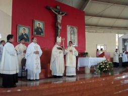 La misa dominical de este domingo se realizó en la capilla Provisional del Santuario de los Mártires. EL INFORMADOR / I. Martínez