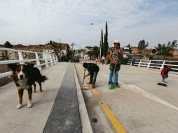 Vecinos de la zona dijeron estar contentos por las obras, pero denuncian inseguridad en la zona. EL INFORMADOR / G. Gallo