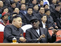 Kim entabló amistad con Rodman cuando este visitó por primera vez Corea del Norte en febrero de 2013. AFP / ARCHIVO